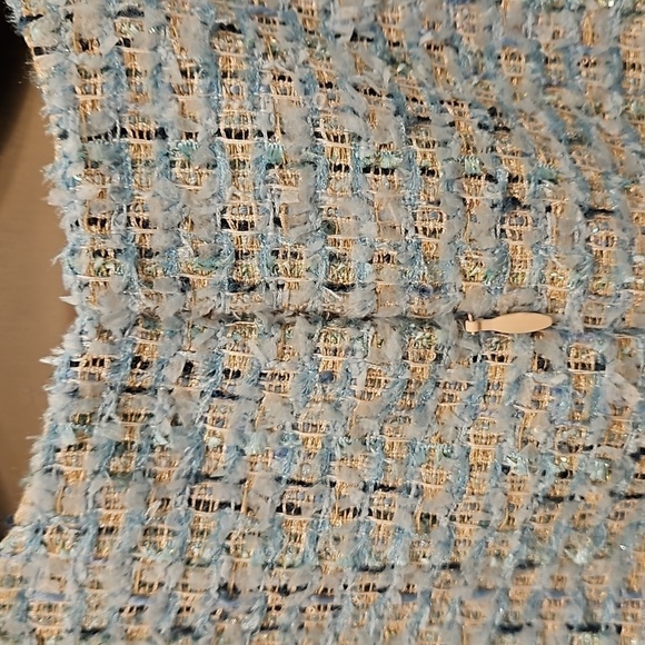 💕ST JOHN💕 Sequin Tweed Knit Sheath Dress ~ Aqua 14 NWOT - Picture 11 of 16